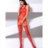 Эротический комбинезон сетка Passion BS 070 red, Цвет: красный, Размеры: S/M, изображение 2