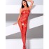 Эротический комбинезон сетка Passion BS 076 red, Цвет: красный, Размеры: S/M, изображение 2