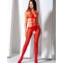 Эротический комбинезон сетка Passion BS 084 red, Цвет: красный, Размеры: S/M, изображение 2