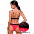 Соблазнительный комплект Passion GLAMISS SET black-red, Цвет: черный/красный, Размеры: L/XL, изображение 2