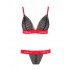 Соблазнительный комплект Passion GLAMISS SET black-red, Цвет: черный/красный, Размеры: L/XL, изображение 3
