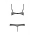 Эротический комплект Passion HEIDI SET WITH OPEN BRA, Цвет: черный, Размеры: L/XL, изображение 4