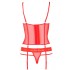 Корсет с трусиками Passion KYOUKA CORSET red, Цвет: красный, Размеры: S/M, изображение 3