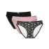 Комплект хлопковых трусов Esotiq PANTIES 38558 MIA-MIA (3 шт) черный+розовый, Цвет: черный+розовый, Размеры: S