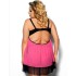 Сексуальная розовая сорочка Gorgeous plus size CARINOLA, Цвет: фуксия, Размеры: XL/2XL, изображение 2