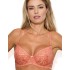 Бюстгальтер балконет с пуш-ап вкладышами Nipplex GRETA P-UP, Цвет: коралл, Размеры: 75E