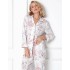 Вискозная пижама с брюками Aruelle DAPHNE, Цвет: белый/розовый, Размеры: XS