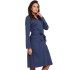 Хлопковый халат-кимоно Doctor Nap SWW.4230 DEEP BLUE (размер XL), Цвет: темно-синий, Размеры: L, изображение 2 Хлопковый халат-кимоно Doctor Nap SWW.4230 DEEP BLUE (размер XL), Цвет: темно-синий, Размеры: L, изображение 2