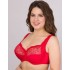 Бюстгальтер мягкий с подкроем Elli 1012 красный, Цвет: красный, Размеры: 100D, изображение 7