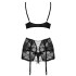 Сексуальный комплект с поясом Obsessive PEONESIA SET, Цвет: черный, Размеры: L/XL, изображение 4 Сексуальный комплект с поясом Obsessive PEONESIA SET, Цвет: черный, Размеры: L/XL, изображение 4