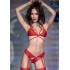 Сексуальный комплект Chilirose 4427 красный, Цвет: красный, Размеры: S
