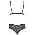 Кружевной комплект Obsessive SWEETIA SET, Цвет: черный, Размеры: L/XL, изображение 4