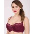 Бюстгальтер балконет Simona M 608 бордо, Цвет: бордо, Размеры: 80C, изображение 3
