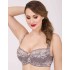 Бюстгальтер балконет кружево биколор Simona M 608 серо-розовый, Цвет: серо-розовый, Размеры: 70G, изображение 2