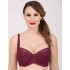 Бюстгальтер на сшивном поролоне Simona M 802/24 бордовый, Цвет: бордо, Размеры: 85F, изображение 2