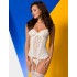 Мягкий корсет с пажами + стринги Avanua ARIEL CORSET, Цвет: экрю, Размеры: S/M