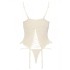 Мягкий корсет с пажами + стринги Avanua BIANCA CORSET, Цвет: экрю, Размеры: L/XL, изображение 4