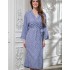 Длинный халат кимоно из вискозы Mia-Amore LIA 6439, Цвет: синий, Размеры: XL/2XL