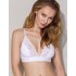 Хлопковый топ с кружевом Passion PS001 TOP WHITE, Цвет: белый, Размеры: S