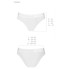 Хлопковые трусики с сеточкой Passion PS002 PANTIES WHITE, Цвет: белый, Размеры: M, изображение 3