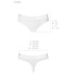 Хлопковые трусики-бразилиана Passion PS005 PANTIES WHITE, Цвет: белый, Размеры: M, изображение 4