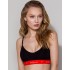 Хлопковый топ на тонких бретелях Passion PS009 TOP BLACK-RED, Цвет: черно-красный, Размеры: L