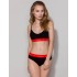 Хлопковый топ на тонких бретелях Passion PS009 TOP BLACK-RED, Цвет: черно-красный, Размеры: L, изображение 2