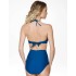 Купальник пуш-ап с высокими плавками Fianeta 2716 синий, Цвет: синий, Размеры: 70C, изображение 2