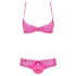 Откровенный комплект Obsessive ALABASTRA розовый, Цвет: розовый, Размеры: 2XL, изображение 3