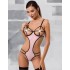 Откровенное боди Passion HERA BODY LIGHT pink, Цвет: розовый, Размеры: L/XL