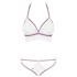 Сексуальный комплект Obsessive LILYANNE SET, Цвет: белый, Размеры: L/XL, изображение 3