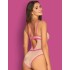 Соблазнительное боди Obsessive NUDELIA TEDDY розовый, Цвет: розовый, Размеры: S/M, изображение 2