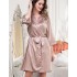 Атласный халат кимоно Mia-Mella CLEVER 8943 бежевый, Цвет: бежевый, Размеры: XS