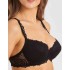 Кружевной бюстгальтер балконет пуш-ап Novella 640 черный, Цвет: черный, Размеры: 75D, изображение 4