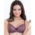 Кружевной мягкий бюстгальтер балконет Lina A 3069 крокус, Цвет: крокус, Размеры: 70D, изображение 3