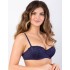 Бюстгальтер балконет анжелика Lina A 6035 темно-синий, Цвет: темно-синий, Размеры: 80F, изображение 6