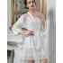 Атласный халат-кимоно Mia-Amore PRINCESS 8043, Цвет: молочно-белый, Размеры: XS