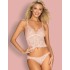 Комплект топ + трусики Obsessive DELICANTA SET розовый, Цвет: розовый, Размеры: L/XL