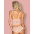 Комплект топ + трусики Obsessive DELICANTA SET розовый, Цвет: розовый, Размеры: L/XL, изображение 2