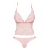 Комплект топ + трусики Obsessive DELICANTA SET розовый, Цвет: розовый, Размеры: L/XL, изображение 3
