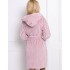 Теплый халат с капюшоном Aruelle PALOMA, Цвет: розовый, Размеры: XS, изображение 2