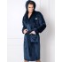 Теплый мужской халат Aruelle WILLIAM BLUE, Цвет: темно-синий, Размеры: S