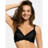 Бюстгальтер балконет с пуш-ап вкладышем Esotiq 38813 ROSINE черный, Цвет: черный, Размеры: 70B