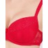 Бюстгальтер балконет пуш-ап Simona M 870 красный-сетка, Цвет: красный-сетка, Размеры: 80C, изображение 3