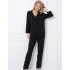 Вискозная пижама с брюками Aruelle BERTHINE, Цвет: черный, Размеры: XS, изображение 2