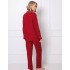 Вискозная пижама с брюками Aruelle MICHAELA, Цвет: красный, Размеры: XS, изображение 3