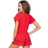 Пижама женская с шортами Donna MIKA 1/2 red, Цвет: красный, Размеры: M, изображение 2