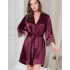 Шелковый халат кимоно Mia-Amore SHARON 3803 бордовый, Цвет: бордовый, Размеры: S/M