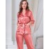 Шелковый брючный комплект Mia-Amore SHARON 3804 коралл, Цвет: коралл, Размеры: XL