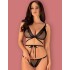 Сексуальный комплект Obsessive BOWESSA SET, Цвет: черный, Размеры: S/M